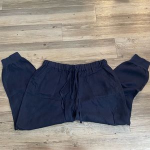 Joie Linen Navy Joggers
